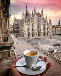 Bag of Whole Coffee Beans Blend Milan 8 oz