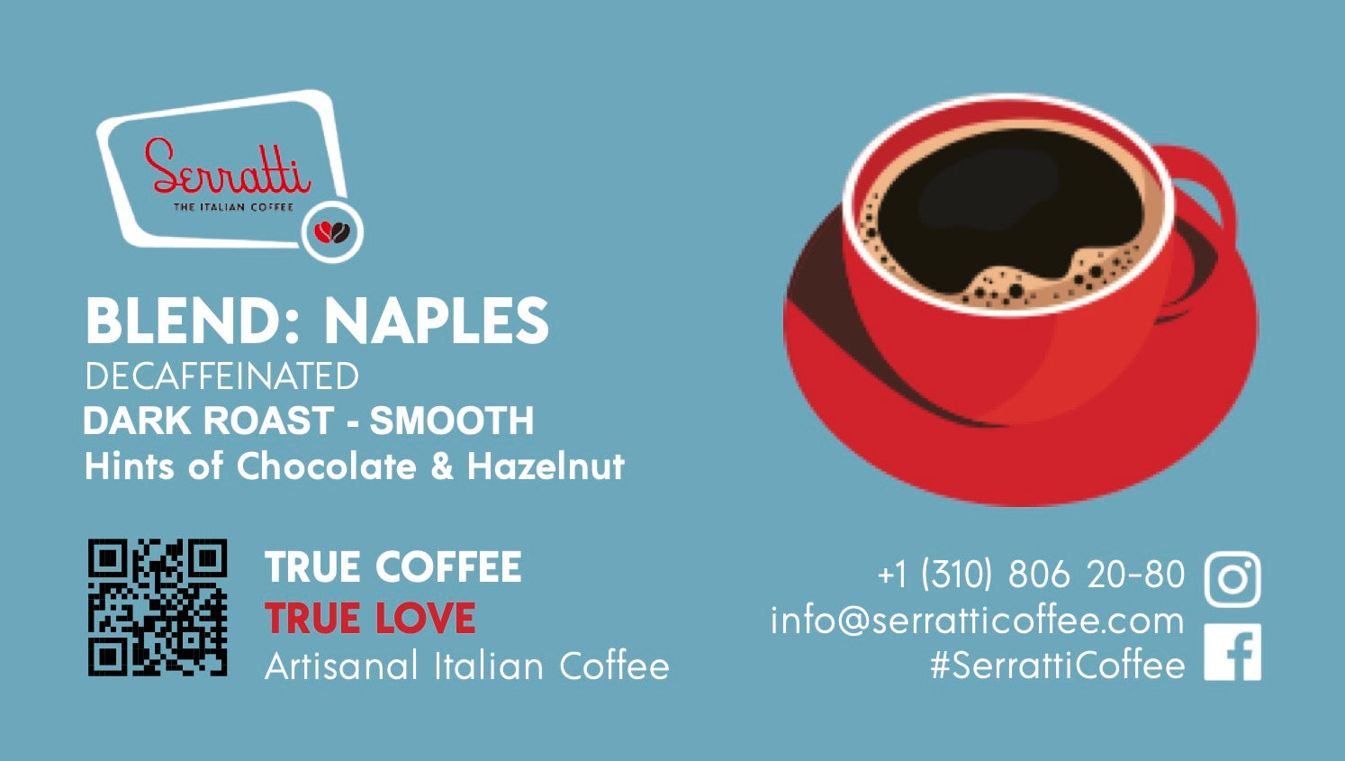 Bag of Whole Coffee Beans Blend Naples 10 oz