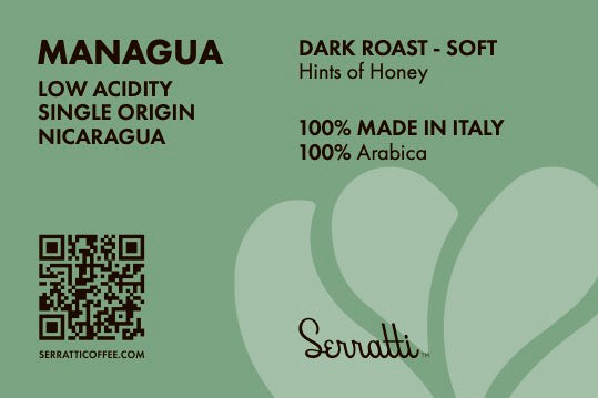 SINGLE ORIGIN NICARAGUA Bag of Whole Coffee Beans Blend Managua 8 oz